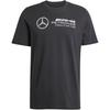 X Mercedes-Amg Petronas F1 Team Ss25 Буквы ДНК Удобная Мягкая Универсальная Футболка с Коротким Рукавом Мужские топы Черный JV5434
