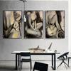 New Nordic Fashion Figure Oil Painting Sexy Woman Canvas Painting Office Wall Painting Poster Living Room Home Decoration Mural No Frame