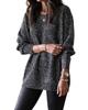 Glittering Long Sleeve Tunic Sweater