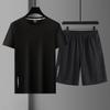 Men Fashion Casual Sport Suits Summer Short Sleeve T-Shirt and Quick Dry Shorts 2 Pieces Set Beachsuit Jogging Suit