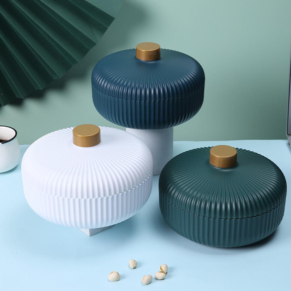 Поднос для еды, поднос для хранения продуктов с крышкой, 4 отделения, поднос для закусок, сухофруктов, конфет, орехов