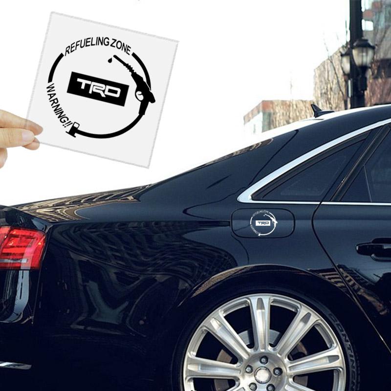 Виниловая светоотражающая наклейка на крышку бензобака с автомобильным значком, аксессуары для Toyota TRD E150 E120 Land Cruiser 200 Chr Corolla Yaris Rav4