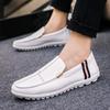 Shoes Men's New Doudou Shoes Light and Breathable Men's Casual Versatile Small Leather Shoes Driving Lazy Shoes Men