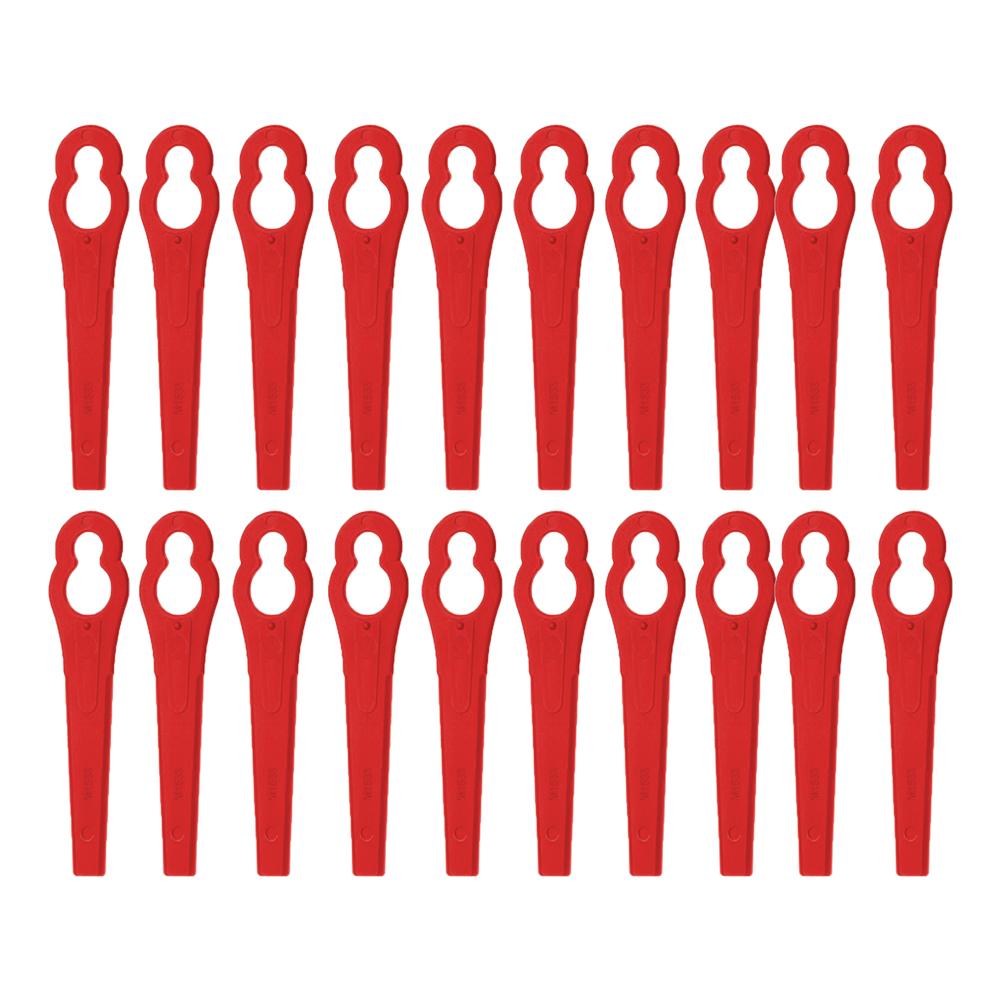 20/60/100/120pcs Replacement Blade Set Plastic L83 Strimmer Blades Fast Cutting Cutter Blades for Cordless Grass Trimmer