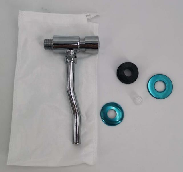 Hot Sale Chrome Brass Body Brass Flushing Cartridge Self Closing Urinal Valve for Restroom