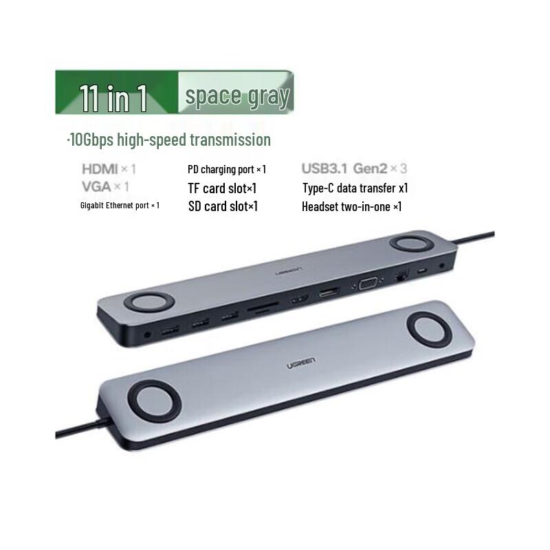 Ugreen Док-станция USB-C 11-в-1