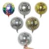 5 шт. Красивые 4D танцевальные шары из алюминиевой фольги для украшения вечеринки, создают праздничную атмосферу с помощью светоотражающего цвета