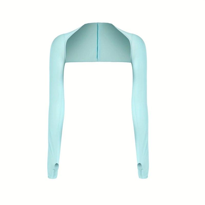 Ice Silk UV Protection Arm Sleeves Unisex Cooling Sports Arm Cover for Cycling Outdoor Activities with Sun Protection