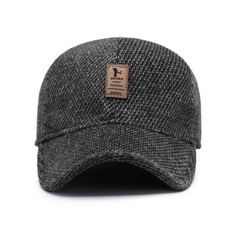 Winter Warm Duckbill Cap for Men - Ear-Protecting, Velvet-Lined, Thickened for Outdoors