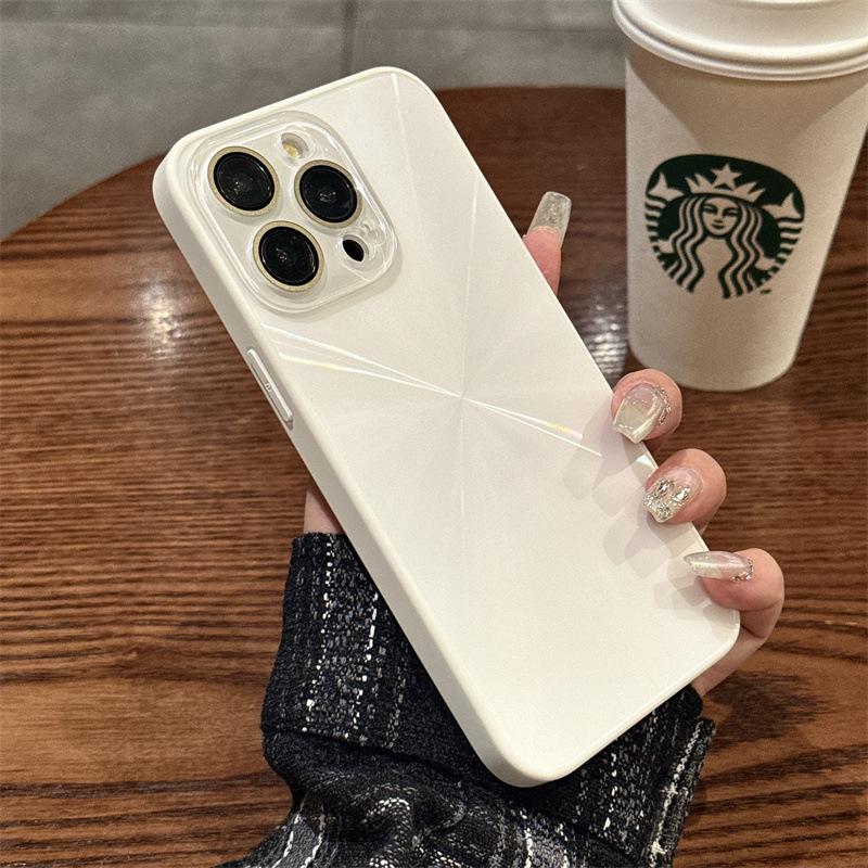 Подходит для iPhone16 Цветной чехол для мобильного телефона с CD-паттерном 'Аврора', Apple 15 Защитная пленка для кристальной линзы, Защитный чехол с улучшенным ощущением 14
