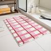 40x60cm Bathroom Door Mat Absorbent Non-Slip Shaggy Rug Bedside Carpet for Bedroom Living Room Simple Modern