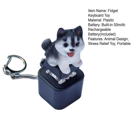 Игрушка-непоседа в виде клавиатуры для собаки со звуком, светодиодной подсветкой, для снятия стресса и тревоги