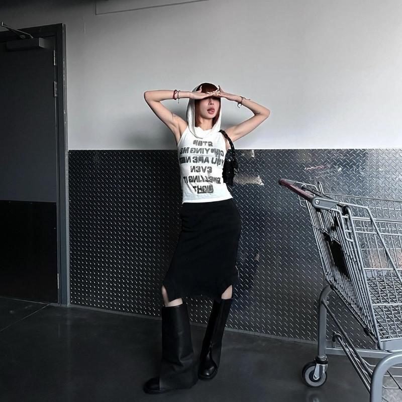 Ретро Худи Футболки Для Женщин Сексуальные Топы Без Рукавов Девушки Y2K Топы Буквы Велосипедные Футболки Для Тренировок Уличная Одежда Спортзал Спорт Фитнес Топы