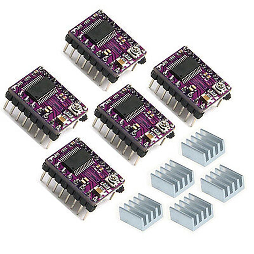 5PCS DRV8825 Драйвер Шагового Двигателя Управление Расширение Щит Плата для 3D-принтера