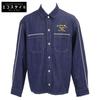 [Отличное состояние/Одобрено внутри страны] 213D589AY506 Джинсовая рубашка с длинным рукавом с вышивкой логотипа/топы 41 Индиго б/у