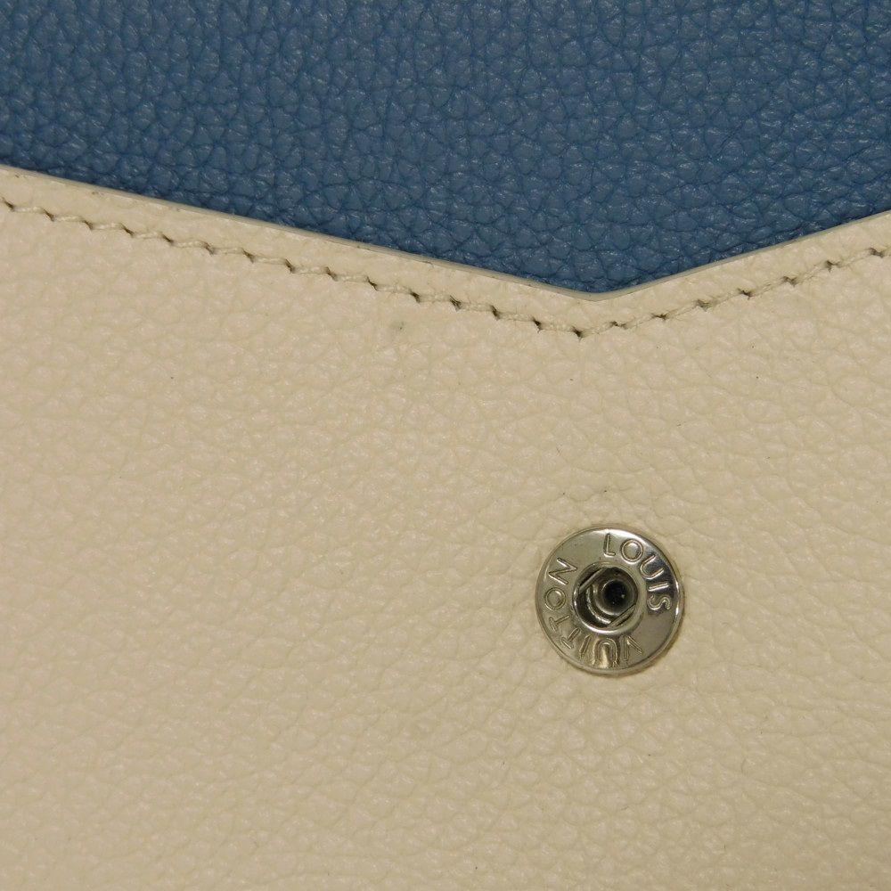 Used 12564 Portefeiulle My Rock Me M62544 7940 LV Signature Beige Two-Tone Snap Buttons with LV Logo, Blue Jean, Unisex