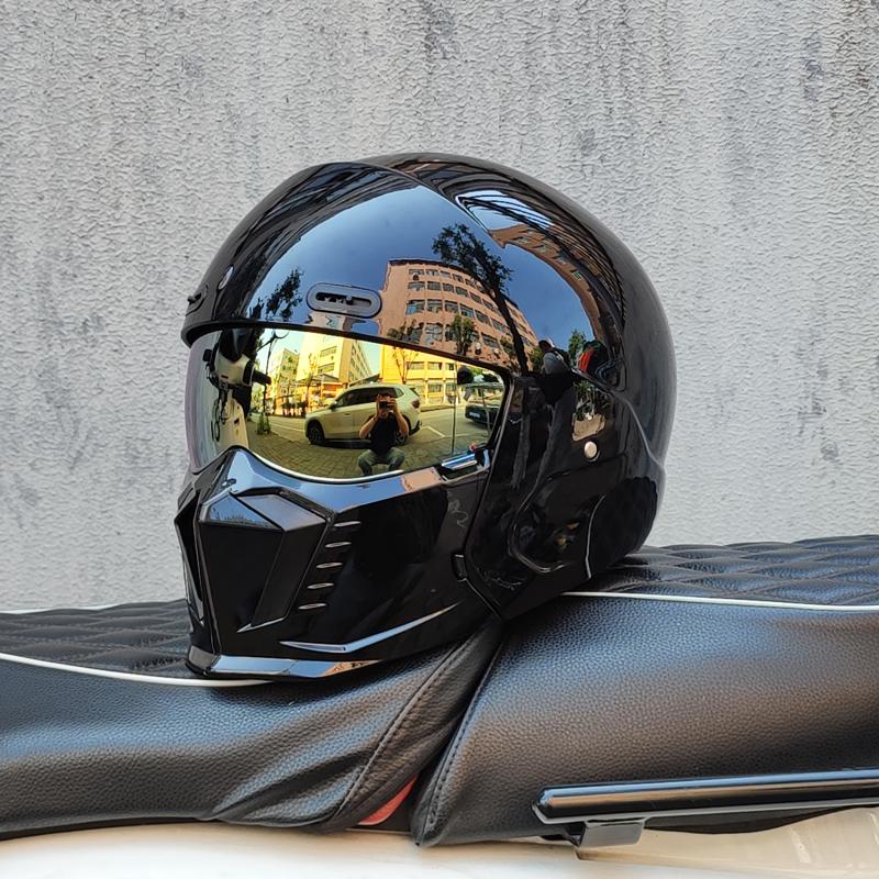 Новый Scorpion Retro Motorcycle Cascos Moto Locomotive Personality Многоцелевой комбинированный шлем Half ML XL XXL XXXL