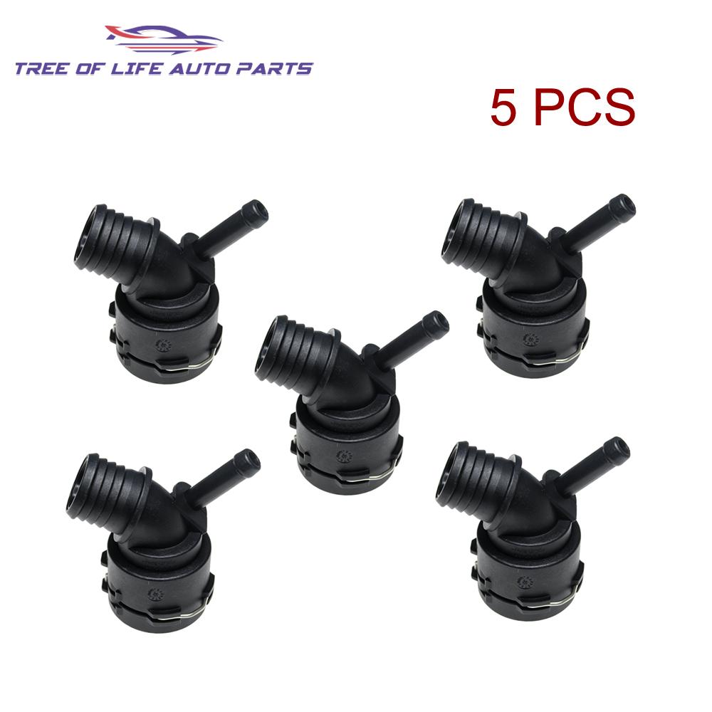 New Radiator Coolant Hose Connector For Skoda Octavia Superb Kodiaq Yeti Seat Leon Ibiza Ateca Tarraco 1.6TDI 2.0TDI 5QF122157B
