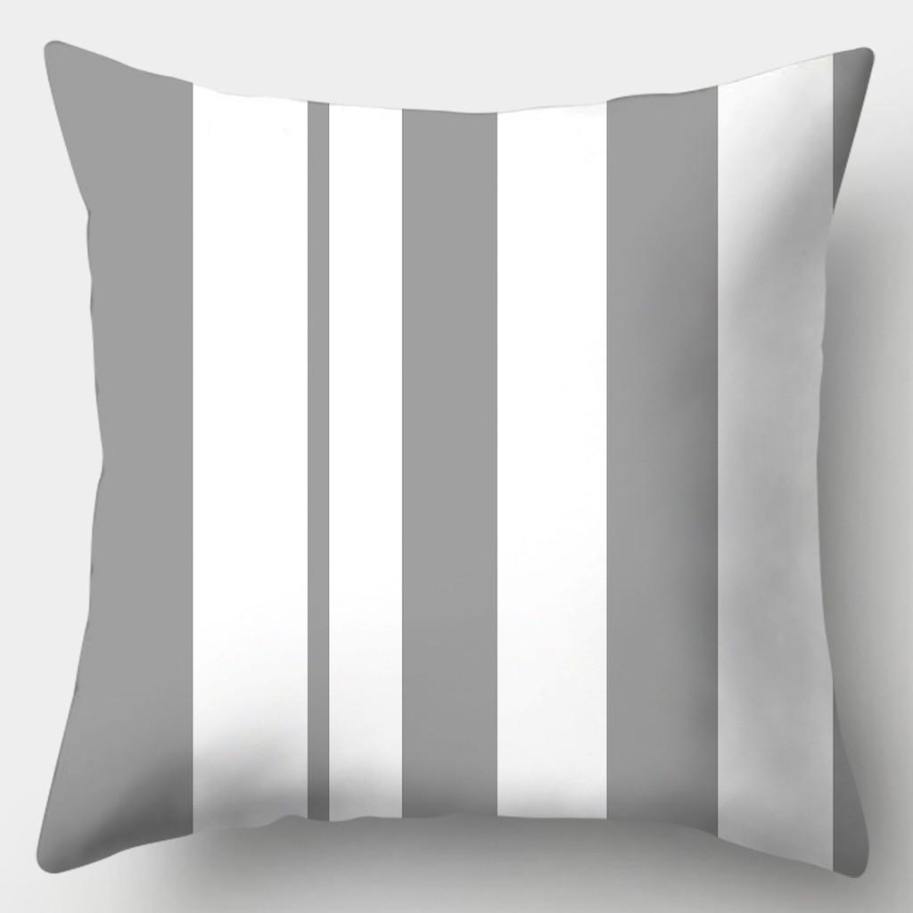 45смX45см Серая наволочка для дивана в полоску, клетчатая наволочка для подушки