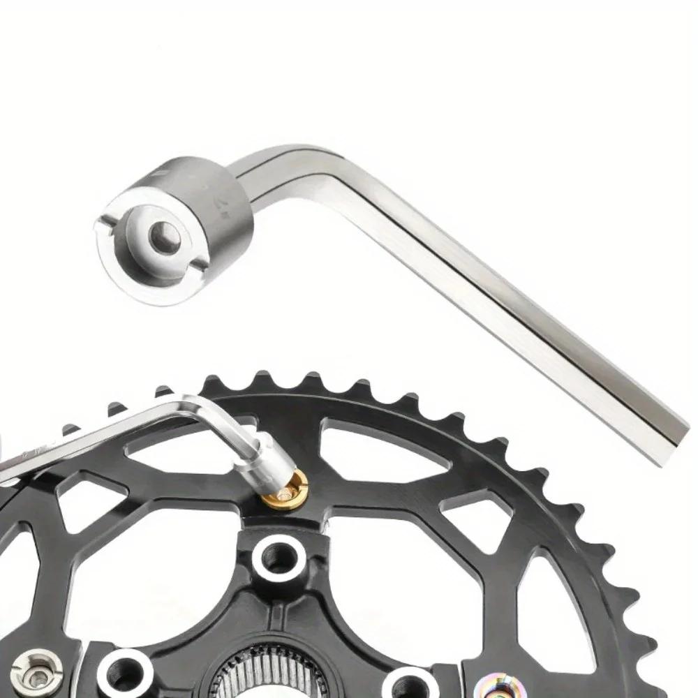 Bicycle Chainring Bolts Nut Wrench Chainring Screw Removal Install Tools MTB Road Folding Bike Chainwheel Tool