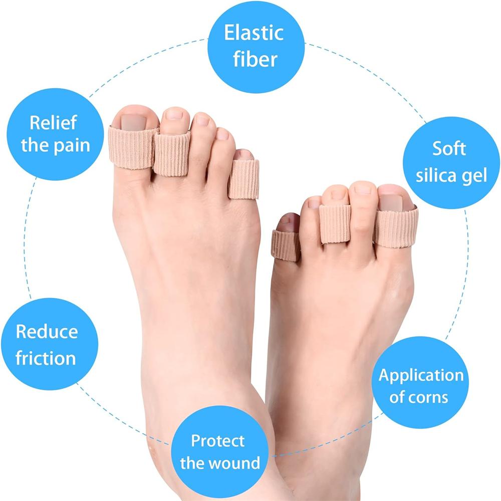 24 шт. подушечки для пальцев ног от мозолей, волдырей, мозолей, гелевые защитные чехлы для пальцев ног