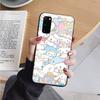 AH31 Cinnamoroll черный чехол для Samsung Note 20 Lite S24 Ultra S23 S22 A05 A06 A11 A71 A15 A16 A13 A24 A25 A33 A52 A53 M55 M35 мягкий чехол