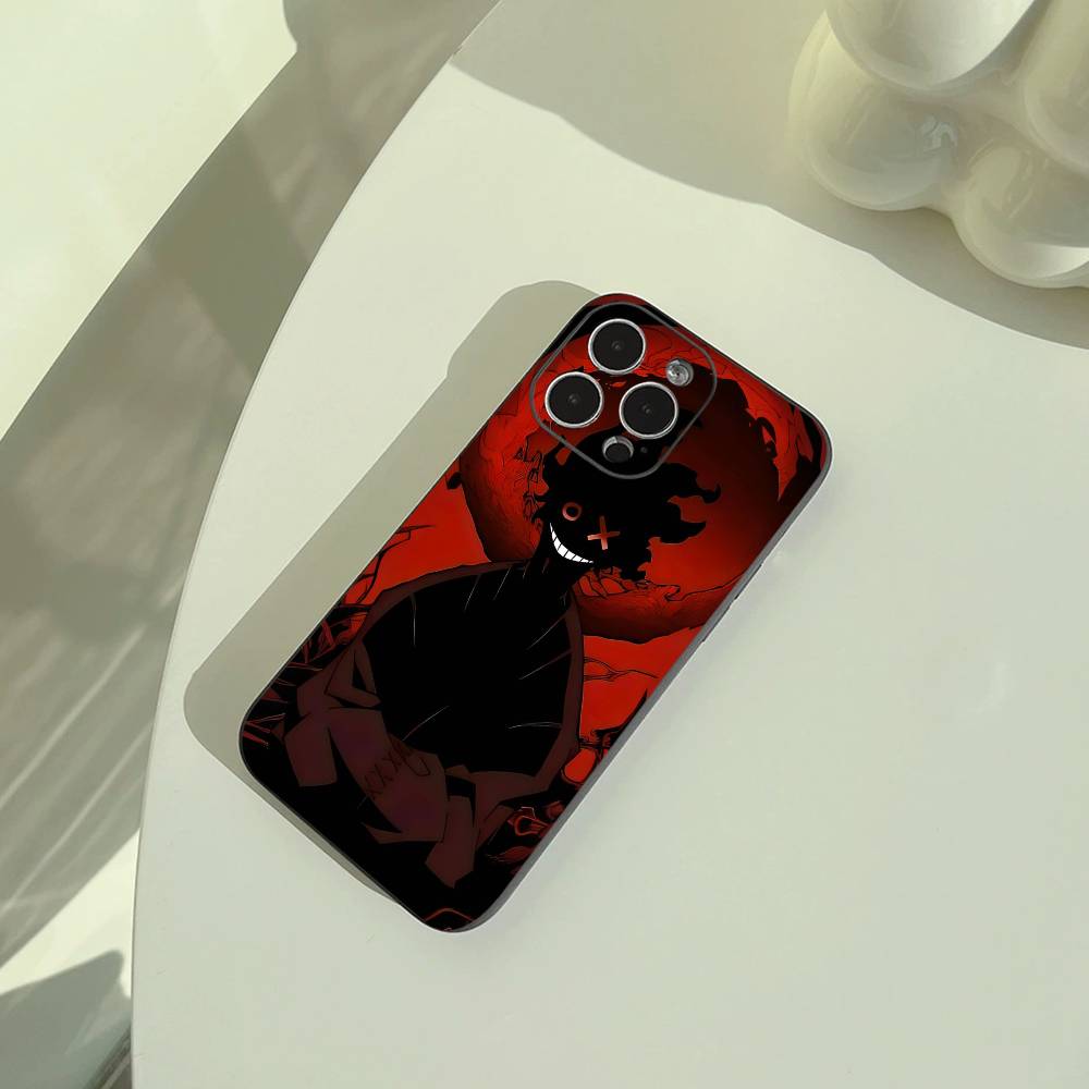 Shonen anime -Fire- Force Phone Case For iPhone 17,16,15,14,13,12,11 Pro Max,16/15/14Plus,XS Soft Black Cover