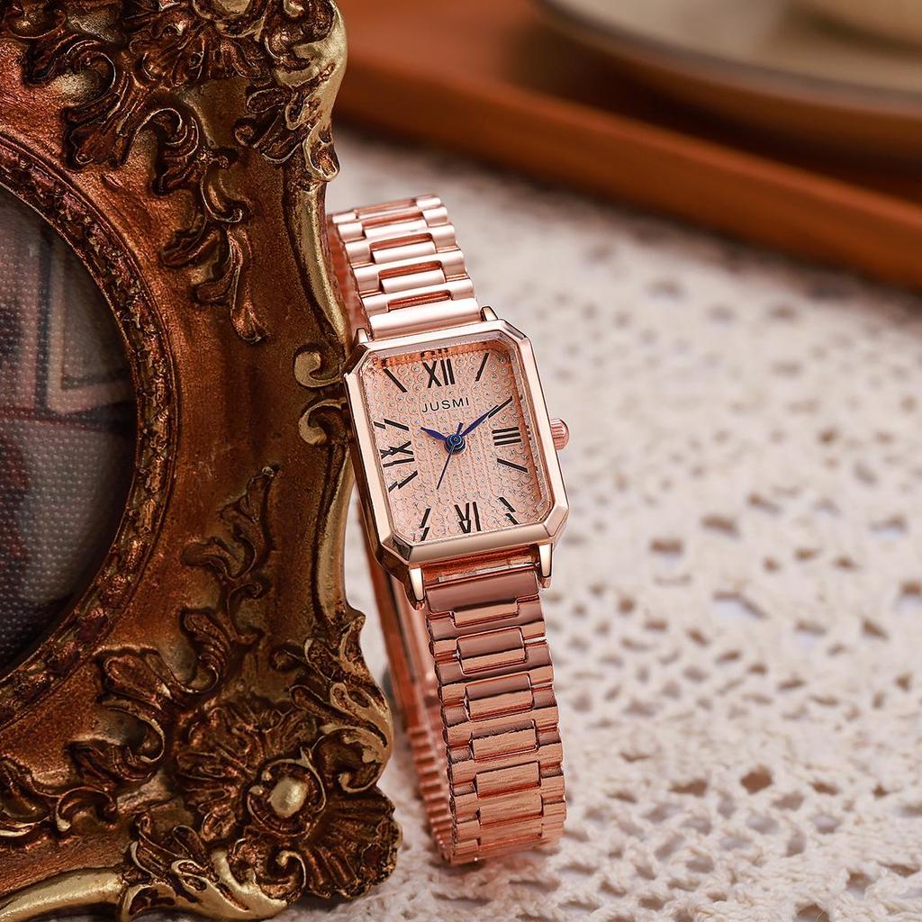 Нишевые квадратные женские кварцевые часы Mori Girl - Стильные и простые для студентов