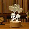 Christmas Decorations for Home Tree Elk Christmas 3D Acrylic USB Night Light Xmas Gift Navidad 2021 New Year Home Decore Garland