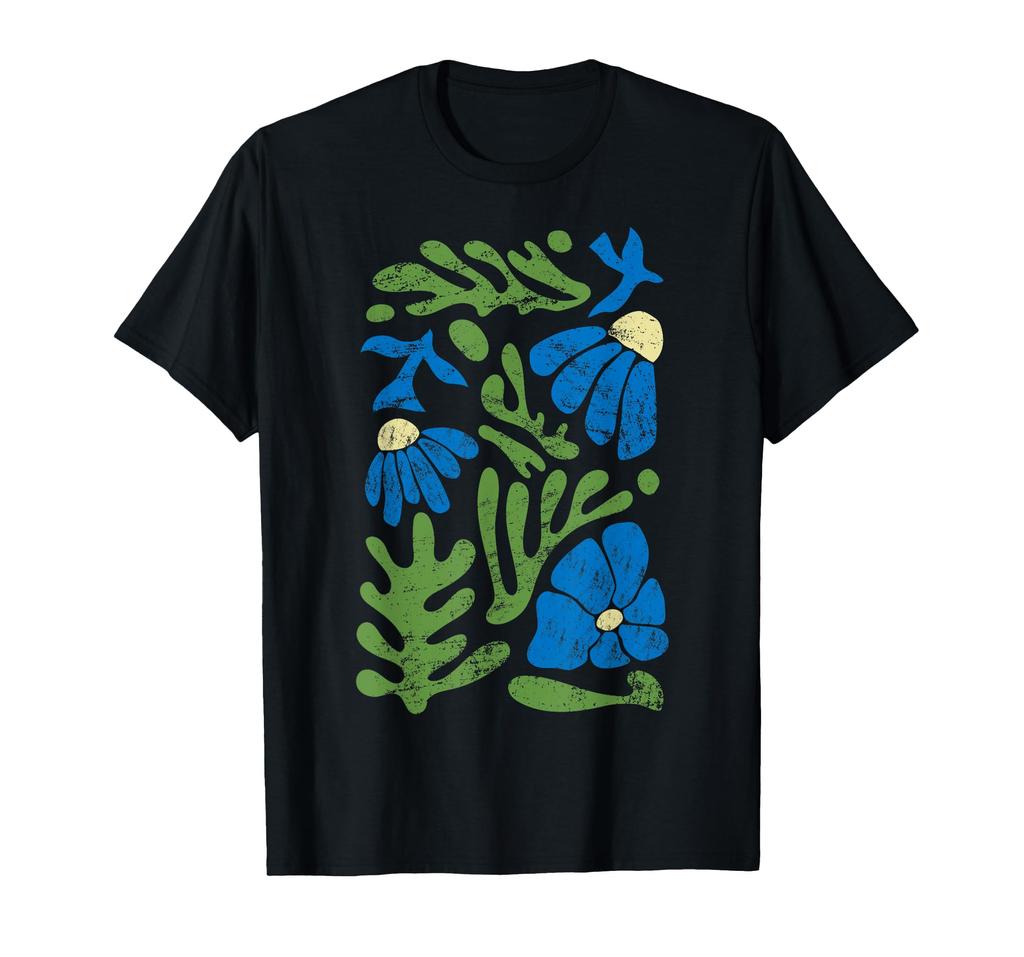 Matisse Painting Aesthetic Artificial Flower Abstract Autumn T-shirt