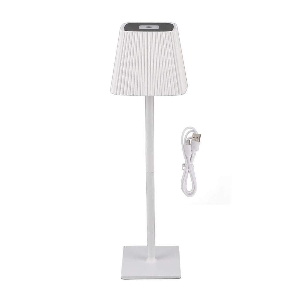 Cordless Table Lamp 3 Color Stepless Dimming 4000mAh Decorative Rechargeable Desk Light for Bedroom