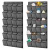 24 Pockets Over the Door Shoe Rack Wall Mounted Hanging Shoe Organizer Fabric Holder Bag Closet Hanger