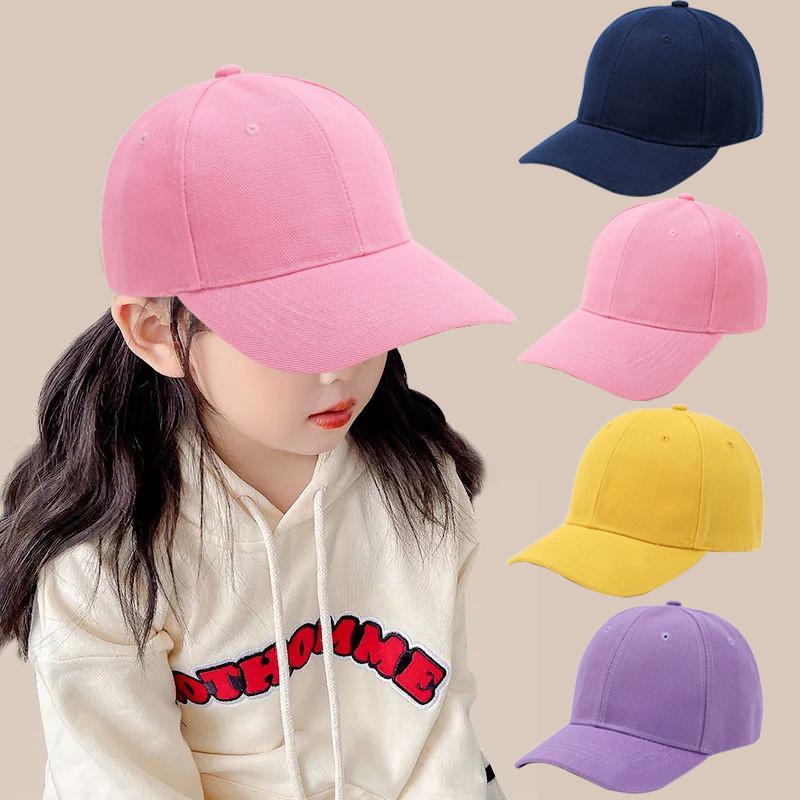 Детские Девочки Мальчики Кепки Хлопковая Бейсболка Однотонная Snapback Бейсболки Канада Гольф Летняя Кость Gorras Hombre Шлем Практичное Использование