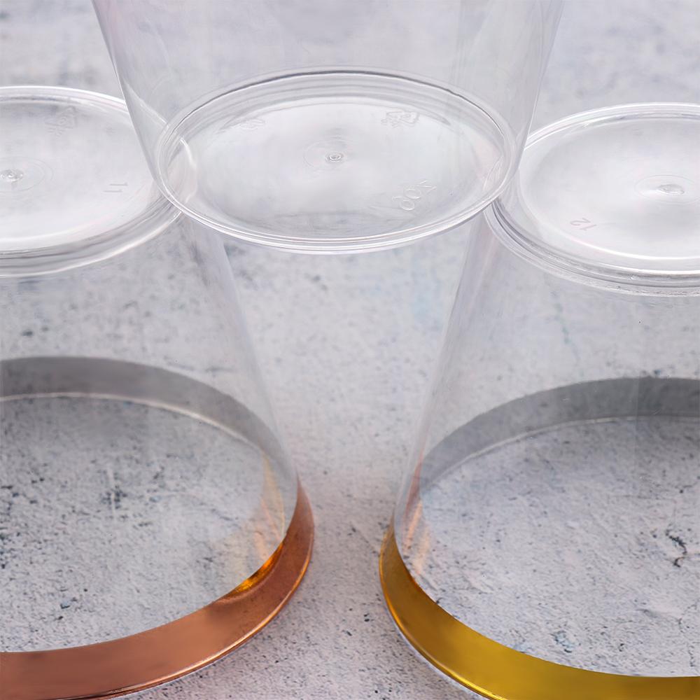 10/20/30pcs Home Decor Wine Birthday Party Plastic Cups Transparent Disposable Tableware