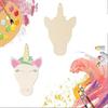 Unfinished Wooden Ornaments Unicorns DIY Blank Christmas Tree Hanging Wood Slices