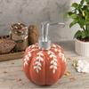 Cute Pumpkin Soap Dispenser - Bathroom Decoration, 460ml Soap Pump Pumpkin Maple Leaves Pattern for Bathroom and