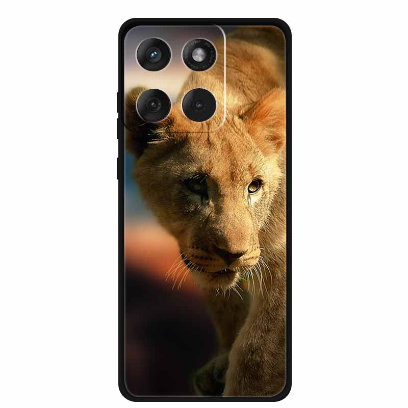 Soft Case For Motorola Edge 60 Fusion Case Cartoon Back Cover For Motorola Edge 60 Pro 5G Protective Cool Animal Bumper Bag Capa