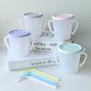 Agaphra New Magic Straw Cup 300ml X 2 Types Set, Mint + Gray, 1 Set