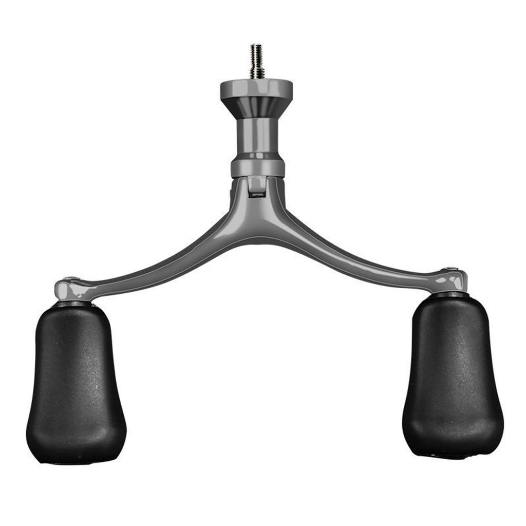 Fishing Rod Handle Fishing Reel Screw-in Power Handle Single/Double Rocker Arm for Baitcasting Reel Replacement Parts