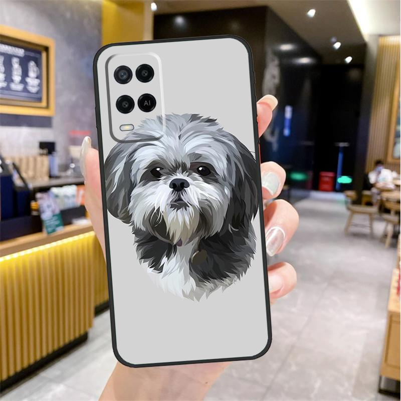 Мультяшный чехол для собаки Ши-тцу для Oppo A98 A18 A38 A58 A78 A60 A80 A40 A96 A76 A16 A94 A74 A54 A15 A17 A57 A77 A5 Pro