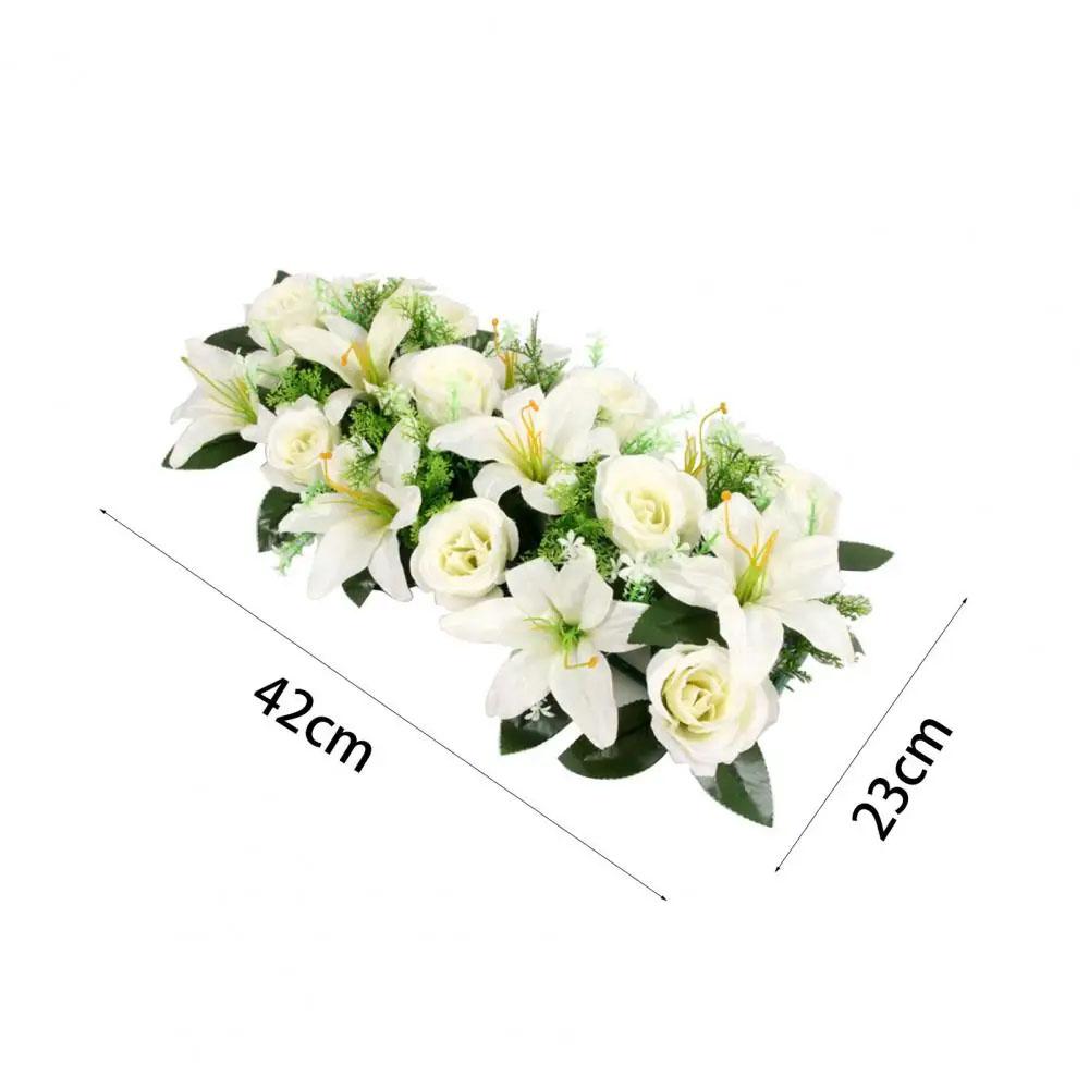 18Pcs High Quality Decoration Flower DIY Artificial Flowers Fashion Extremely Vibrant Fake Flowers Wedding Garden Home Decor