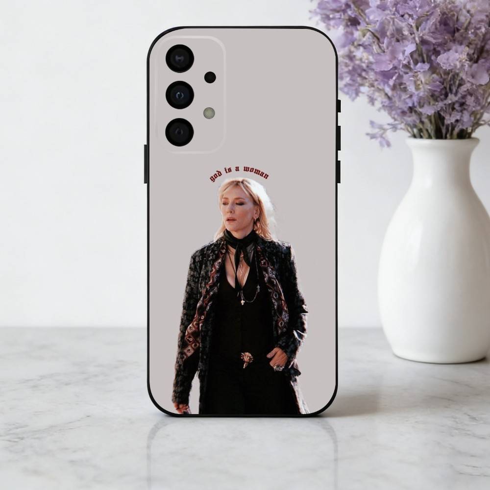 C-Cate-E B-Blanchett Actress Phone Case For Samsung Galaxy A73,A72,A71,A70,A53,A52,A51,Soft Silicone Black Cover