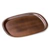 Made In Handy Oval Wood Olive Light S X X J-kitchens Placemat, Tray, Japan, Item, 2-Shaku Grain, Brown, (36cm 28.7cm 2.1cm)