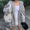 Trendy Oversized Women's Thin Hooded Jacket for Spring and Autumn