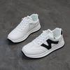 2025 Spring Little White Shoes New Korean Version Ins Female Students Height Increase Platform Sports Board Shoes Casual Shoes Female AA38