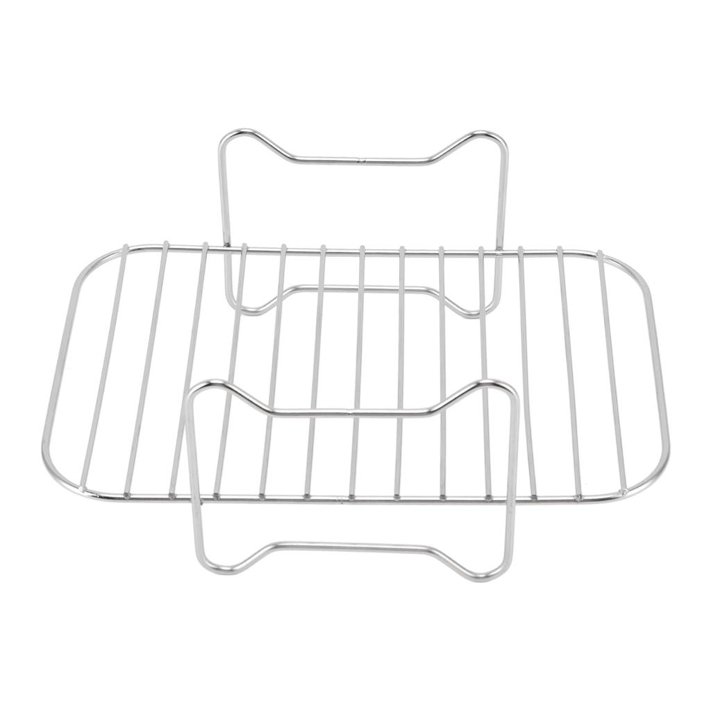 Fryer Stainless Steel Rack Fryer Accessories Multi Purpose Grilling Holder Outdoor BBQ Tools