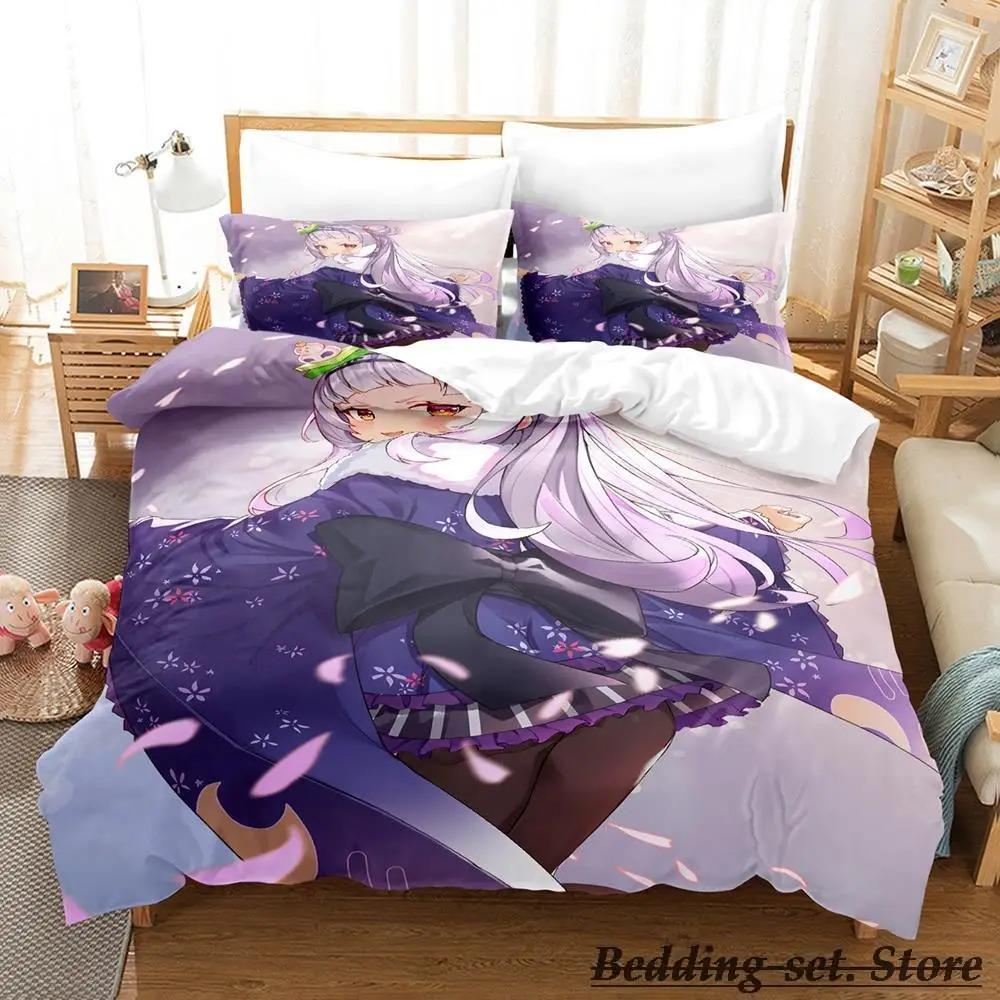 Murasaki Shion Bedding Set Single Twin Full Queen King Size Bed Set Adult Kid Bedroom Duvetcover Sets Anime Parure De Lit Bed