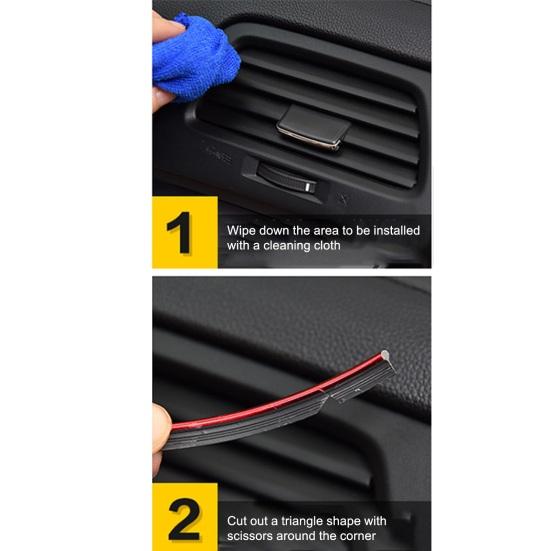 5 м декоративные полоски для салона автомобиля, гальванические полоски для отделки автомобиля, комплект DIY украшения, гибкие полоски, формовочные полоски для автостайлинга