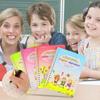 4 Books/Sets Notched Handwriting Book for Kids To Practice Magic Tricks Copybook Cursive Writing Suitable for Kindergarten Preschoolers