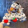 Cartoon Plush Doll Keyring Soft Stuffed Animal Pendant Cute Plush Hamster Keychain  Gift